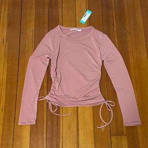 Lush Maddox Ruched-Side Top